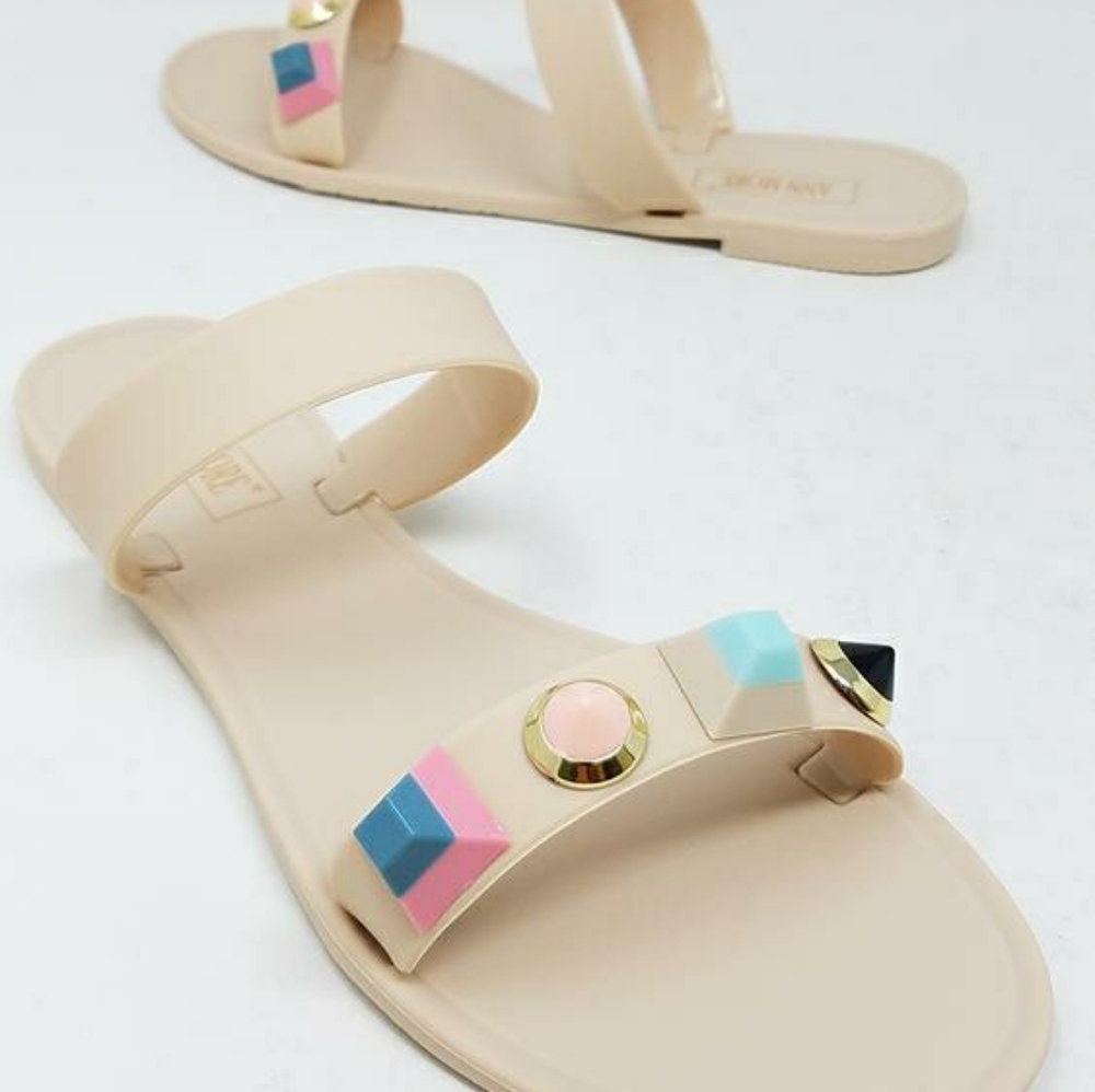 Nude stoned Slippers